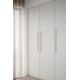 Greep MANOR LONG BA640 L694 alu + zamak goud